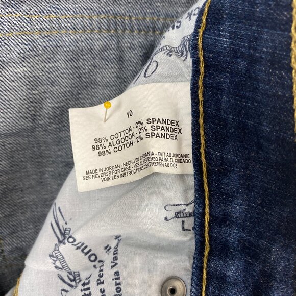 Gloria Vanderbilt Women Capri Jeans Crop Size 10 Perfect Fit Dark Wash High Rise - Picture 6 of 6